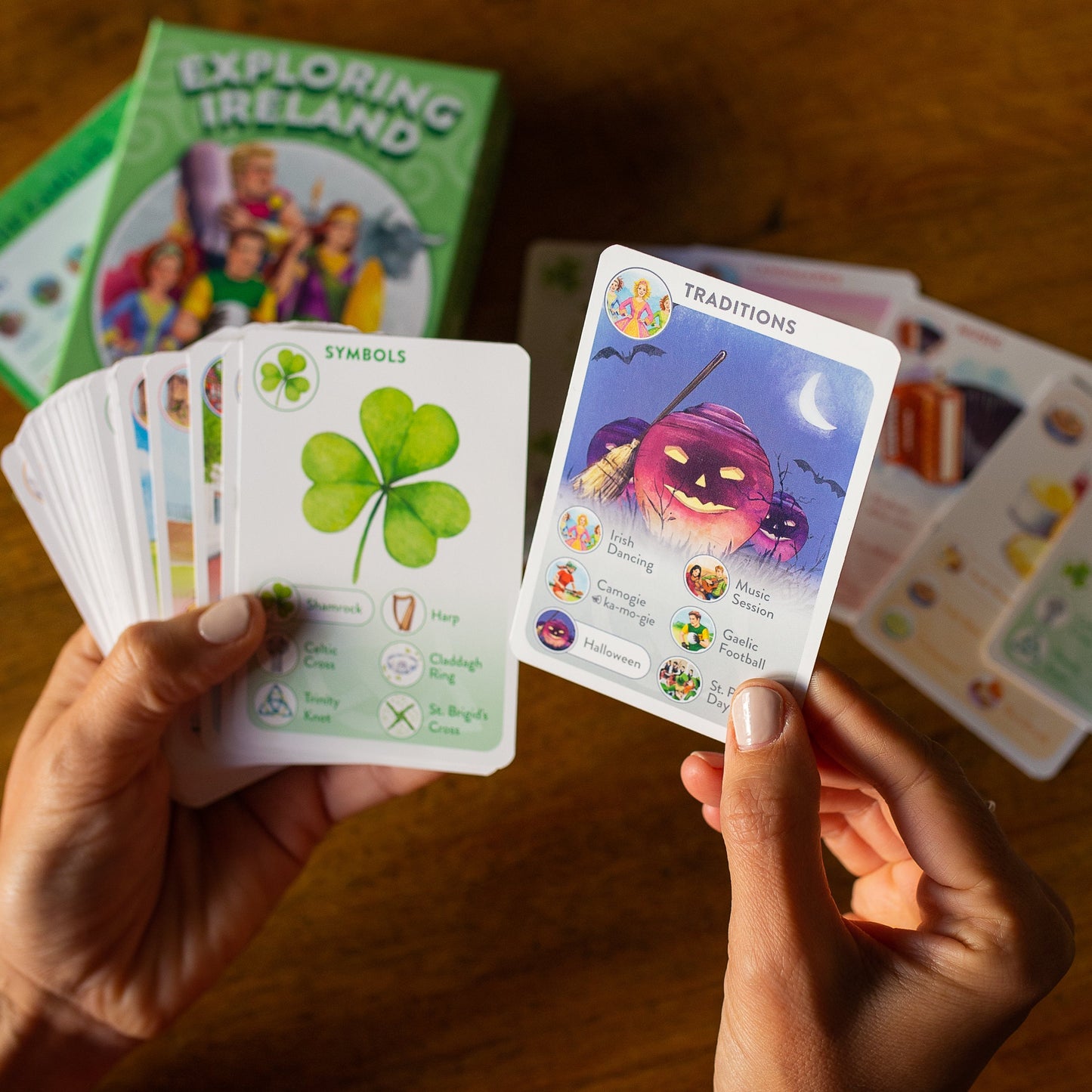 Exploring Ireland playing cards