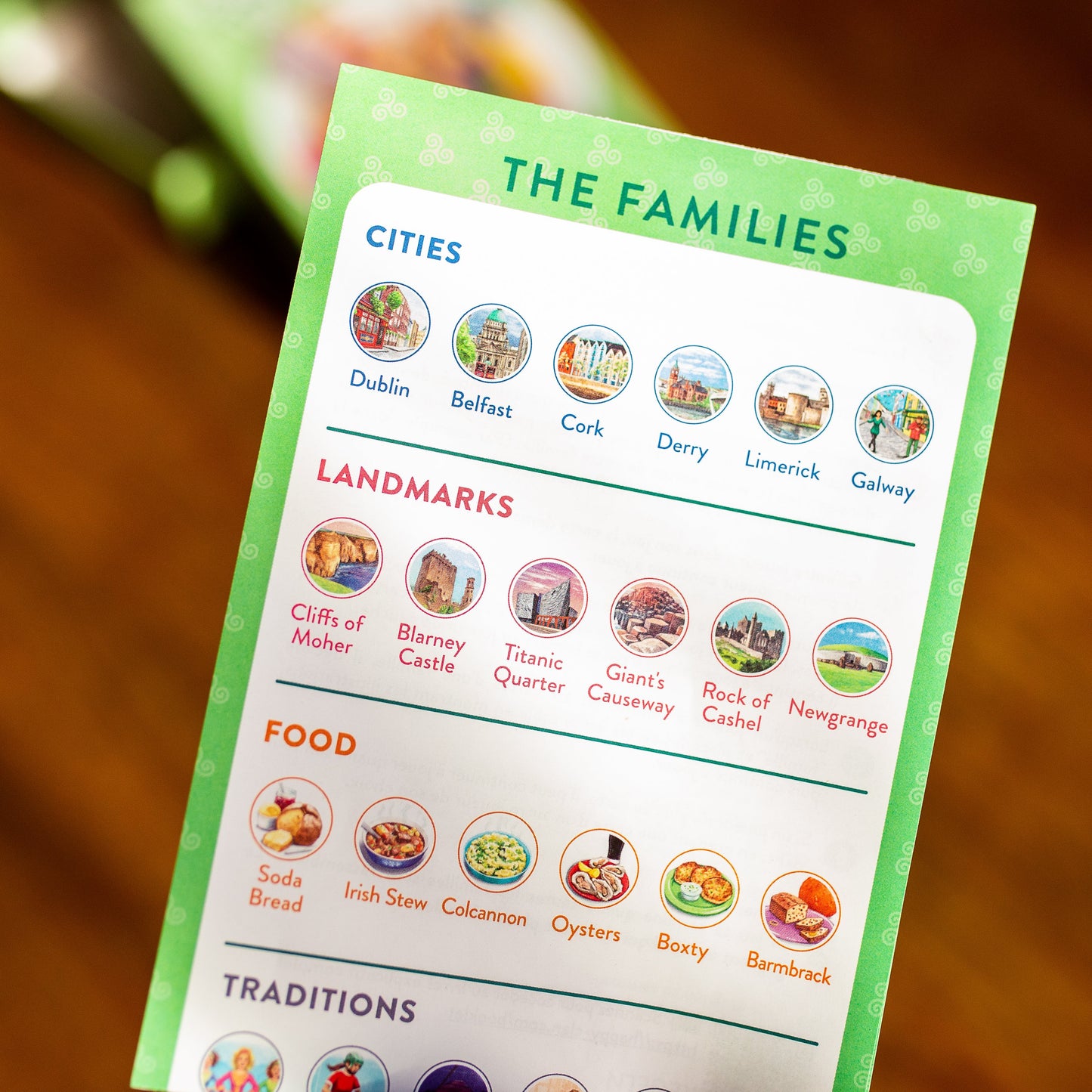 Happy Families - Exploring Ireland card game