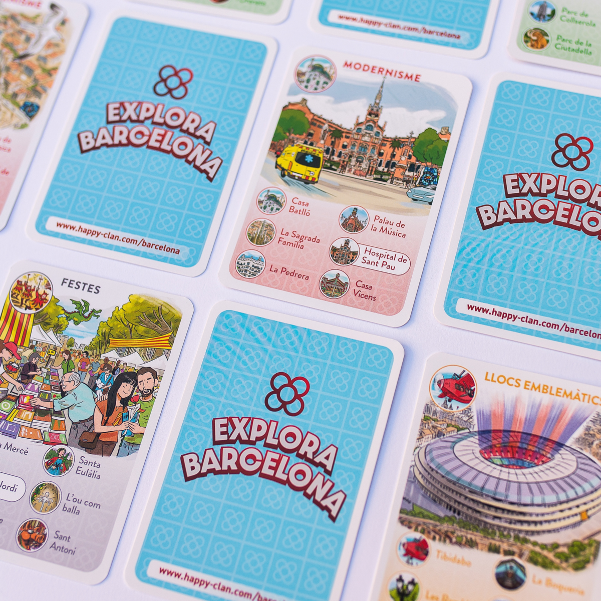 Explora Barcelona - Happy Families Card Game