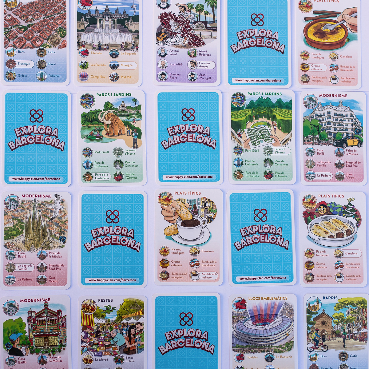 Explora Barcelona - Happy Families Card Game